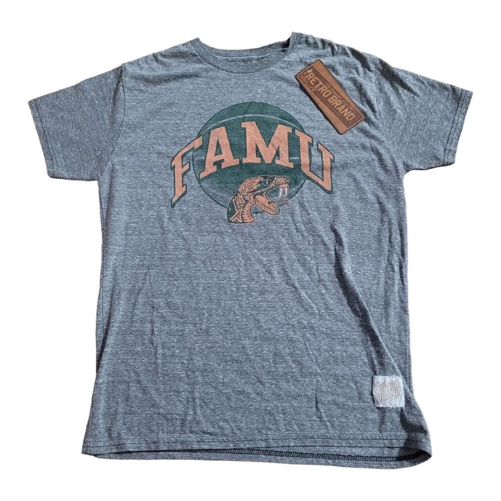 Florida A&M Rattlers Original Retro Brand Logo T-Shirt FAMU Snake SZ M
